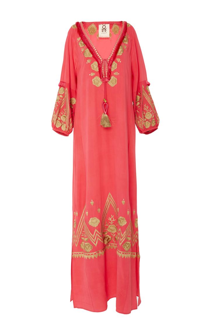 Figue Lola Embroidered Ibiza Maxi Dress