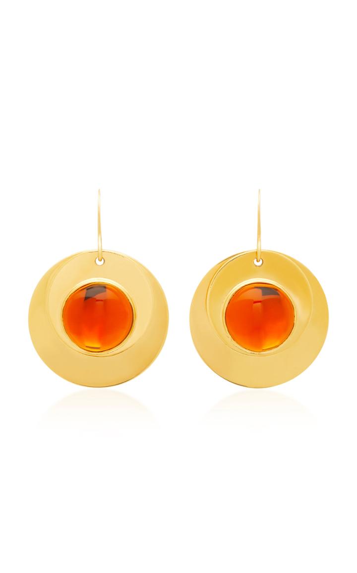 Moda Operandi Loulou De La Falaise 24k Gold-plated Crystal Earrings