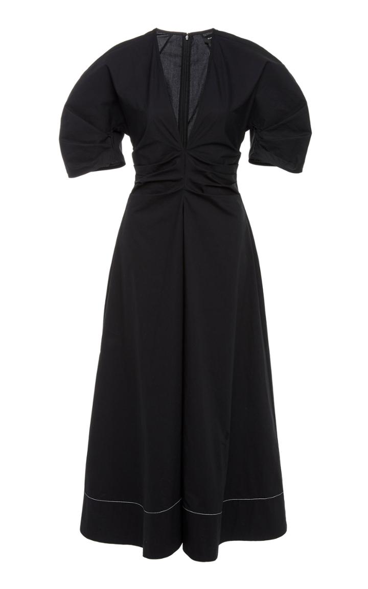 Proenza Schouler Short Sleeve Cinched Waist Cotton-blend Dress