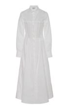 Gabriela Hearst Eugene Corset Stitch Cotton Dress