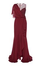 Moda Operandi Jenny Packham Polka-dot Peplum Tulle Dress Size: 10