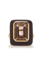 Maria Canale 18k Gold And Precious Wood Cocktail Ring