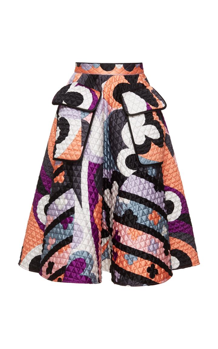 Emilio Pucci Quilted Full Skirt