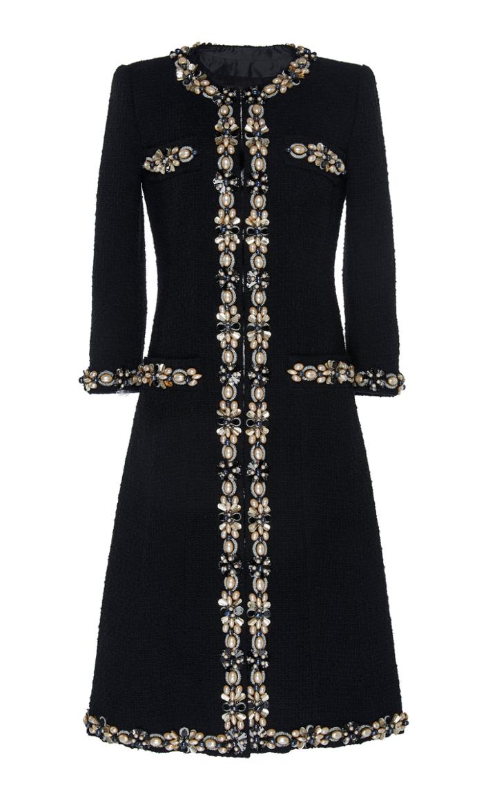 Moda Operandi Andrew Gn Embroidered Cotton Coat Size: 36