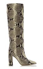 Paris Texas Snake-effect Leather Knee Boots Size: 35
