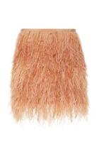 Semsem Feather-embellished Mini Skirt