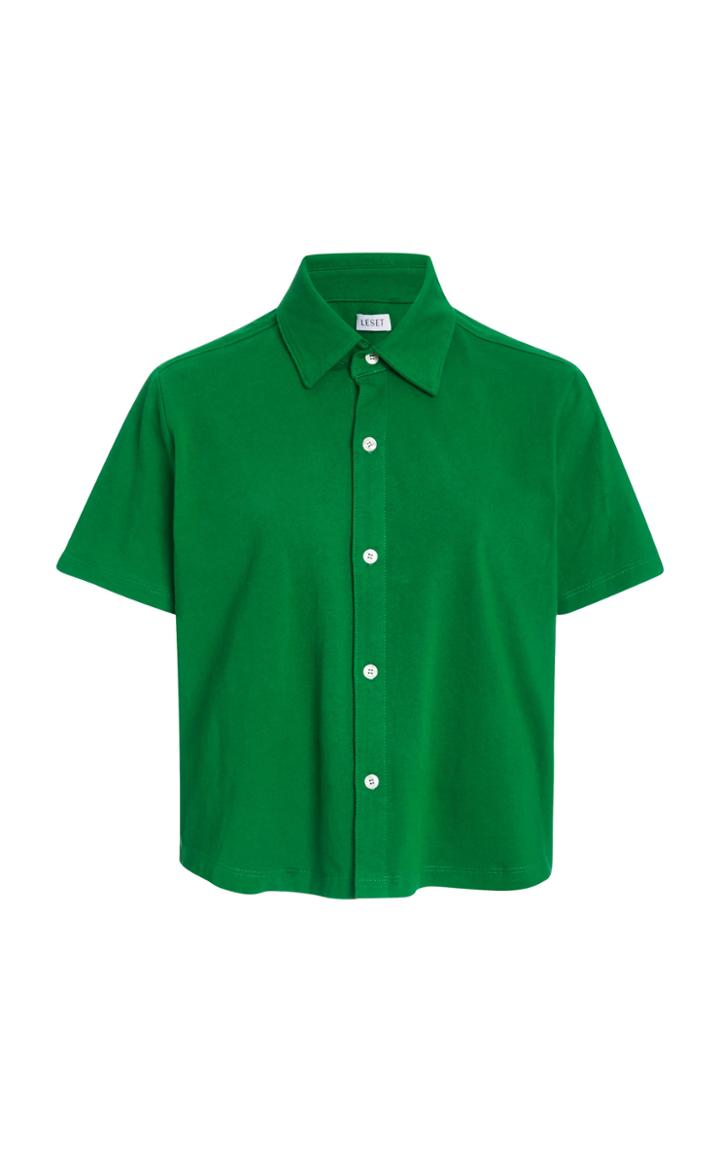 Leset Cotton Polo Top