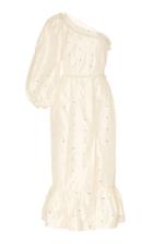 Moda Operandi Markarian Francesca Reflective Dupioni One Shoulder Dress Size: 0