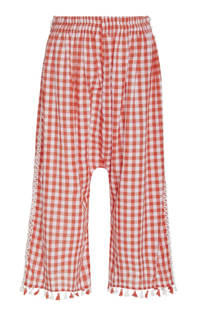 Dodo Bar Or Fernanda Cropped Gingham Cotton Pants