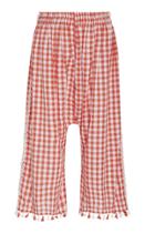 Dodo Bar Or Fernanda Cropped Gingham Cotton Pants