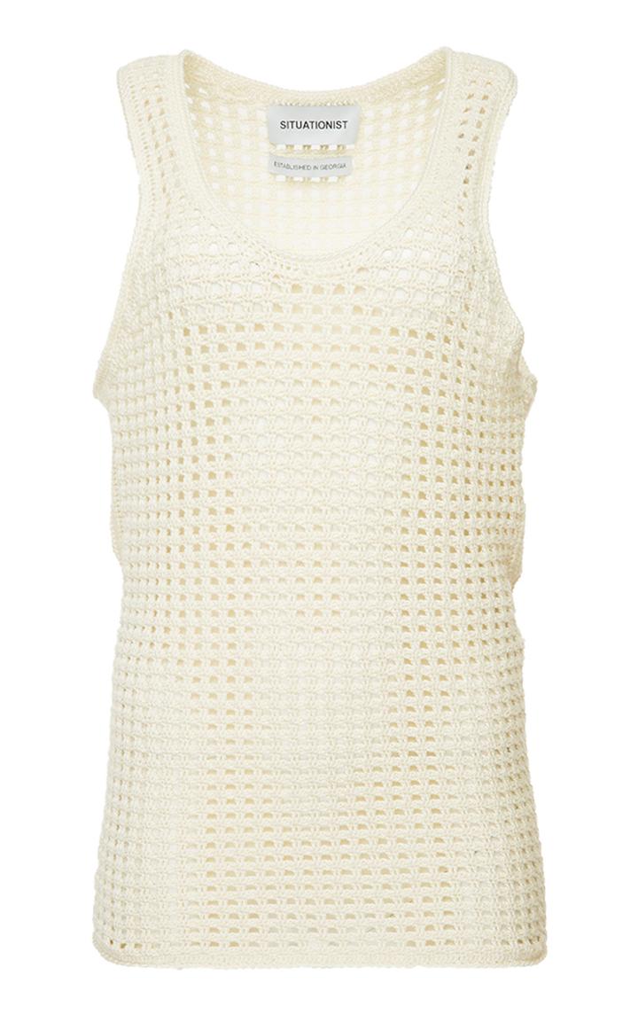 Situationist Handmade Open Knit Wool Tank