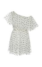 Giambattista Valli Polka-dot One-shoulder Tulle Dress