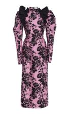 Erdem Marianna Poof Sleeve Jacquard Dress