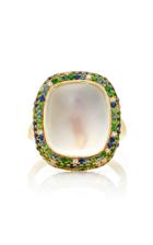 Martin Katz Cushion Shape Moonstone Cabochon Ring
