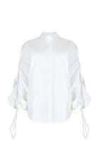 Moda Operandi Piece Of White Aster Open-back Poplin Shirt