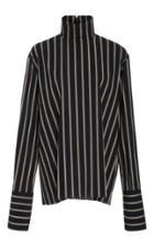 By. Bonnie Young Straight Jacket Striped Blouse
