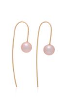 White/space Nova 14k Gold Pearl Earrings