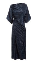 Bianca Spender Asymmetrical Gathered Midi Dress