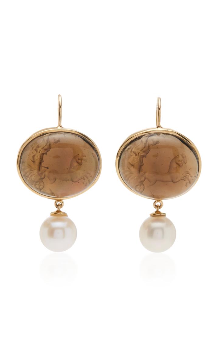 Bahina One Of A Kind Venetian Cameo Earrings