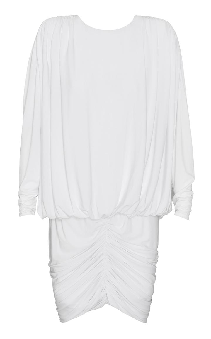 Retrofte Flynn Ruched Jersey Mini Dress