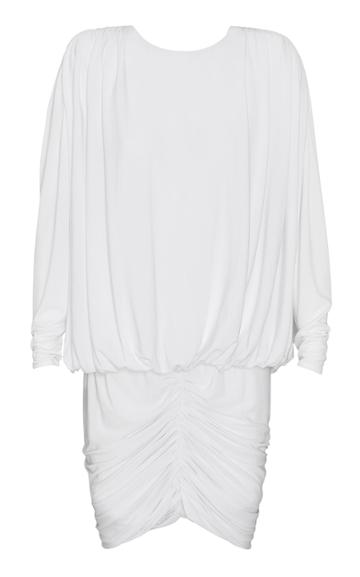 Retrofte Flynn Ruched Jersey Mini Dress