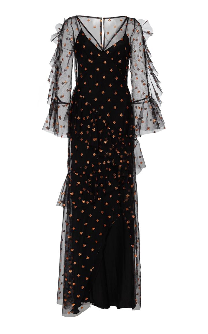 Temperley London Fortuna Ruffled Tulle Dress Size: 6
