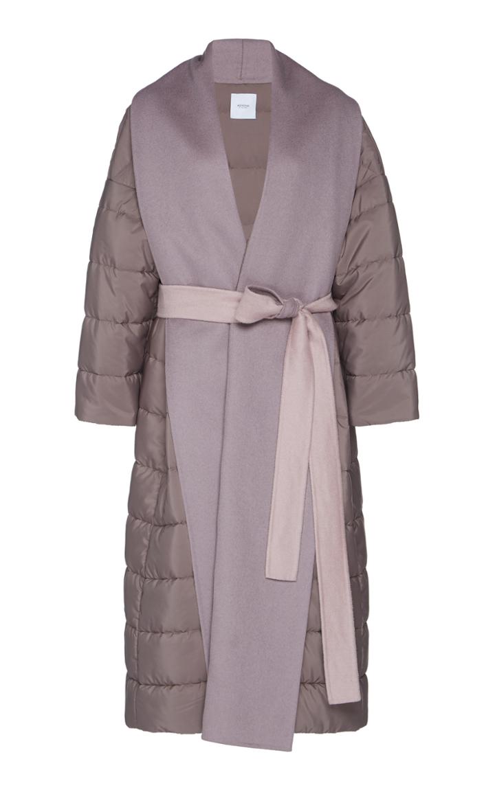 Agnona Zybellin Drape Neck Puffer Coat