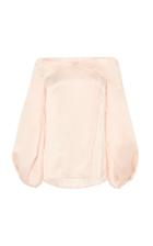 Marina Moscone Silk Off-shoulder Blouse
