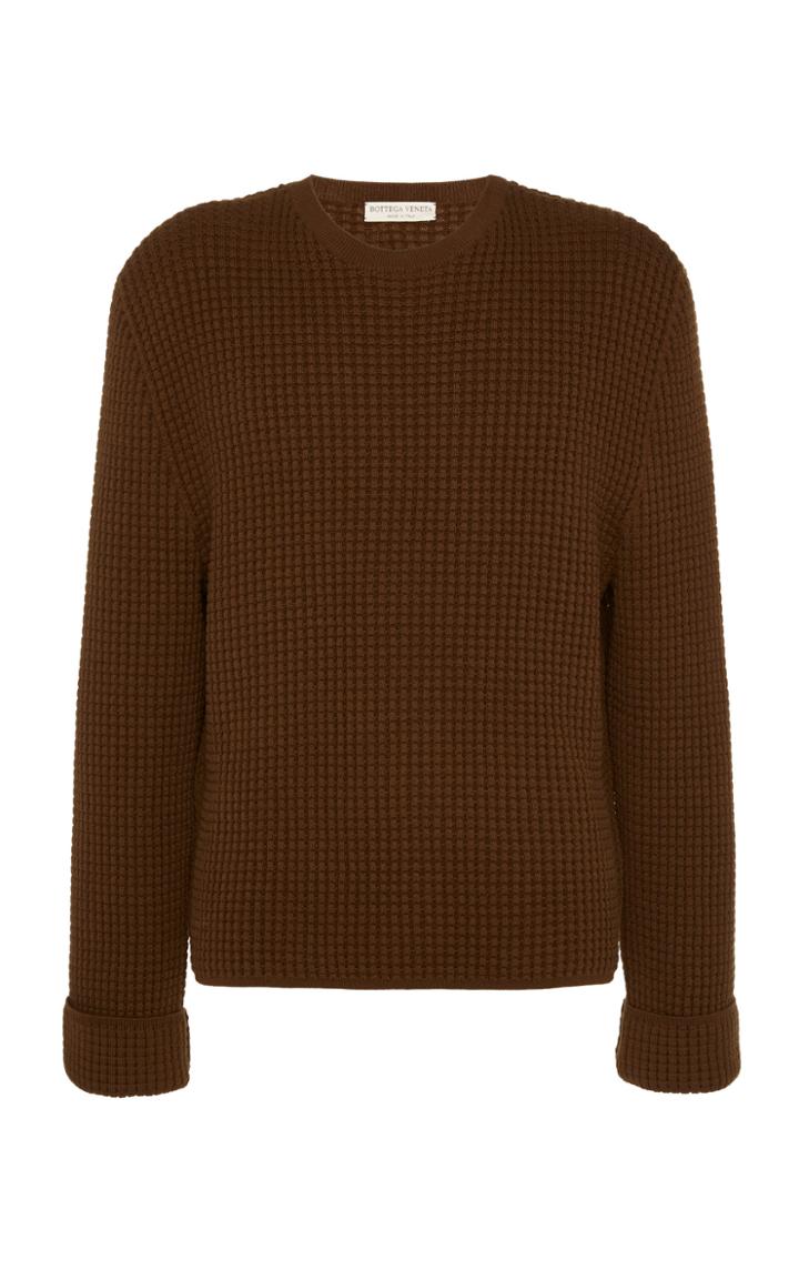 Bottega Veneta Waffle-knit Cotton-blend Sweater