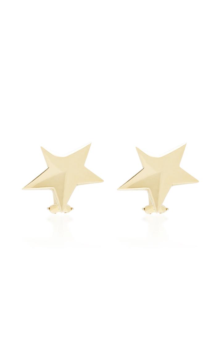 Mahnaz Collection Limited Edition 18k Gold Star Earrings By Angela Cummings For Tiffany & Co. C.1980