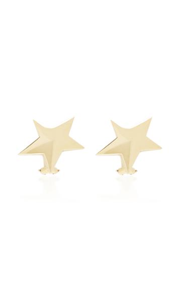 Mahnaz Collection Limited Edition 18k Gold Star Earrings By Angela Cummings For Tiffany & Co. C.1980