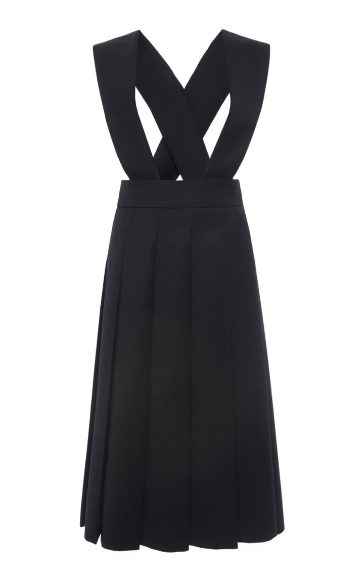 Moda Operandi Miu Miu Cutout Pleated Satin Dress Size: 36