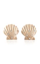 Rebecca De Ravenel Ariel White Wood And Opal Earrings