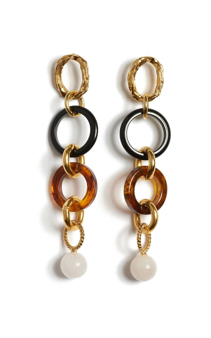 Lizzie Fortunato Linked Tortoise Earrings