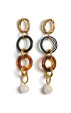 Lizzie Fortunato Linked Tortoise Earrings