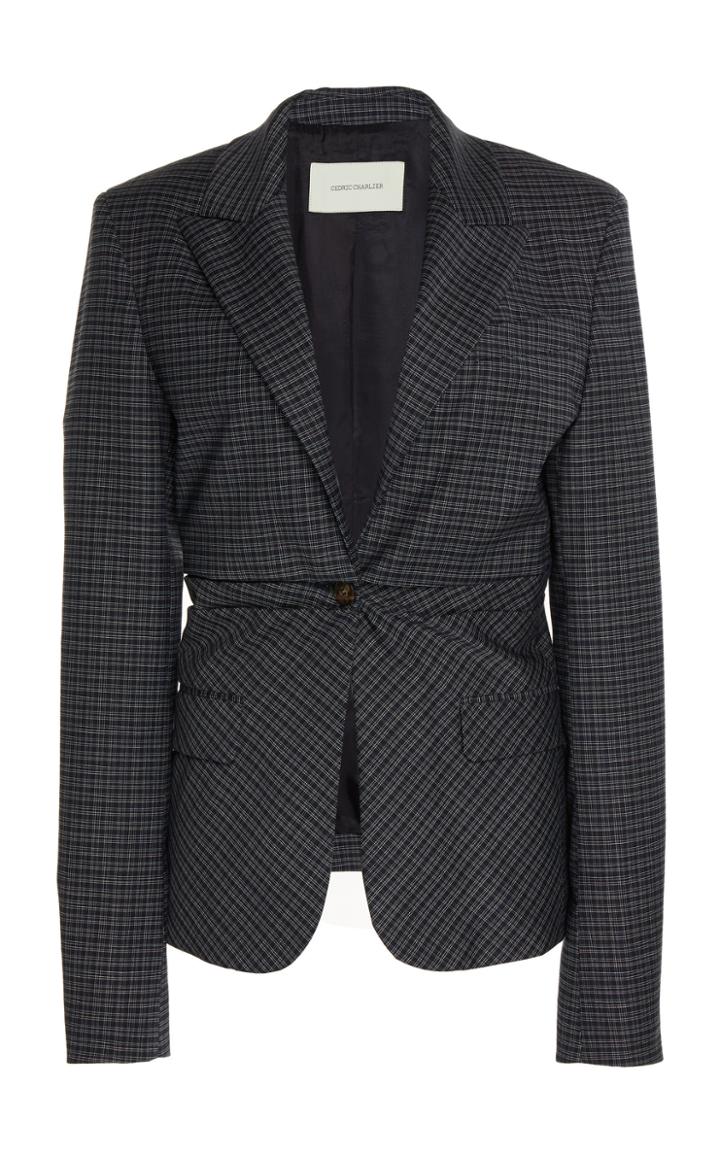 Cdric Charlier Tailored Wool-blend Blazer