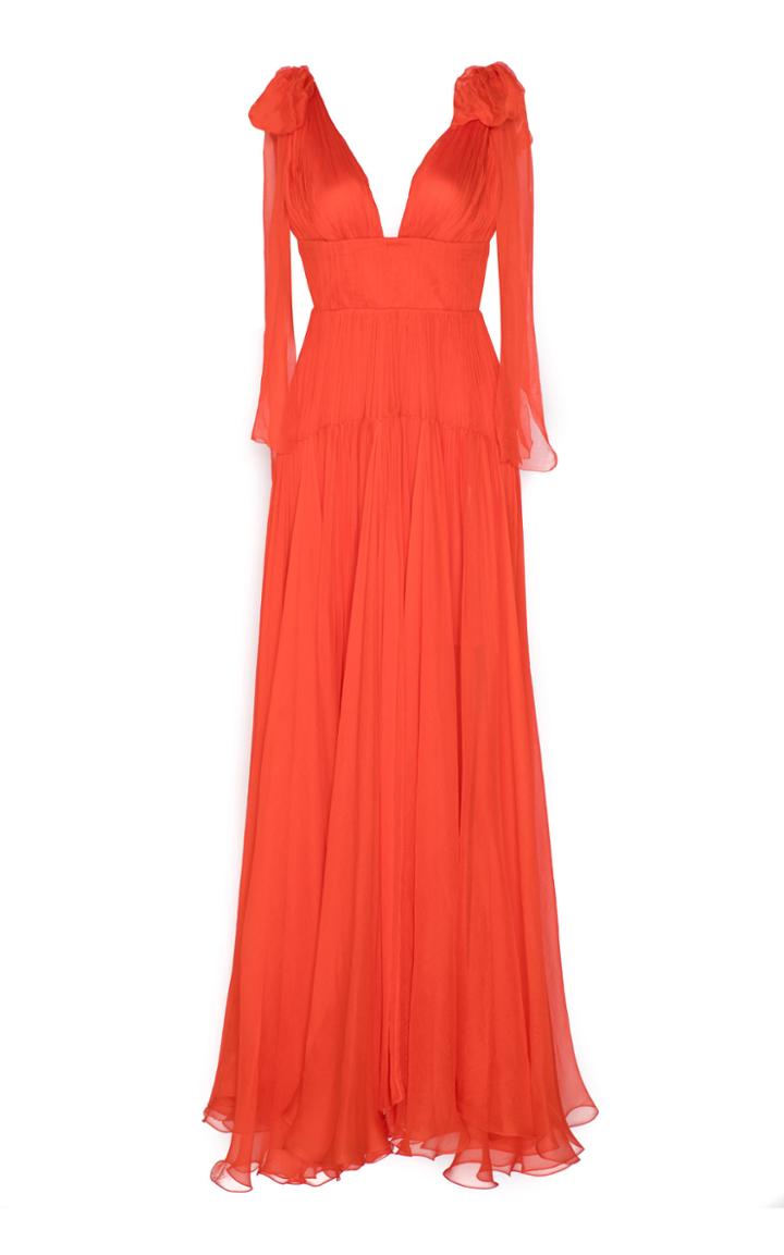 Maria Lucia Hohan Rowen Silk Mousseline Maxi Dress