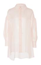 Ralph & Russo Balloon Sleeve Silk Blouse