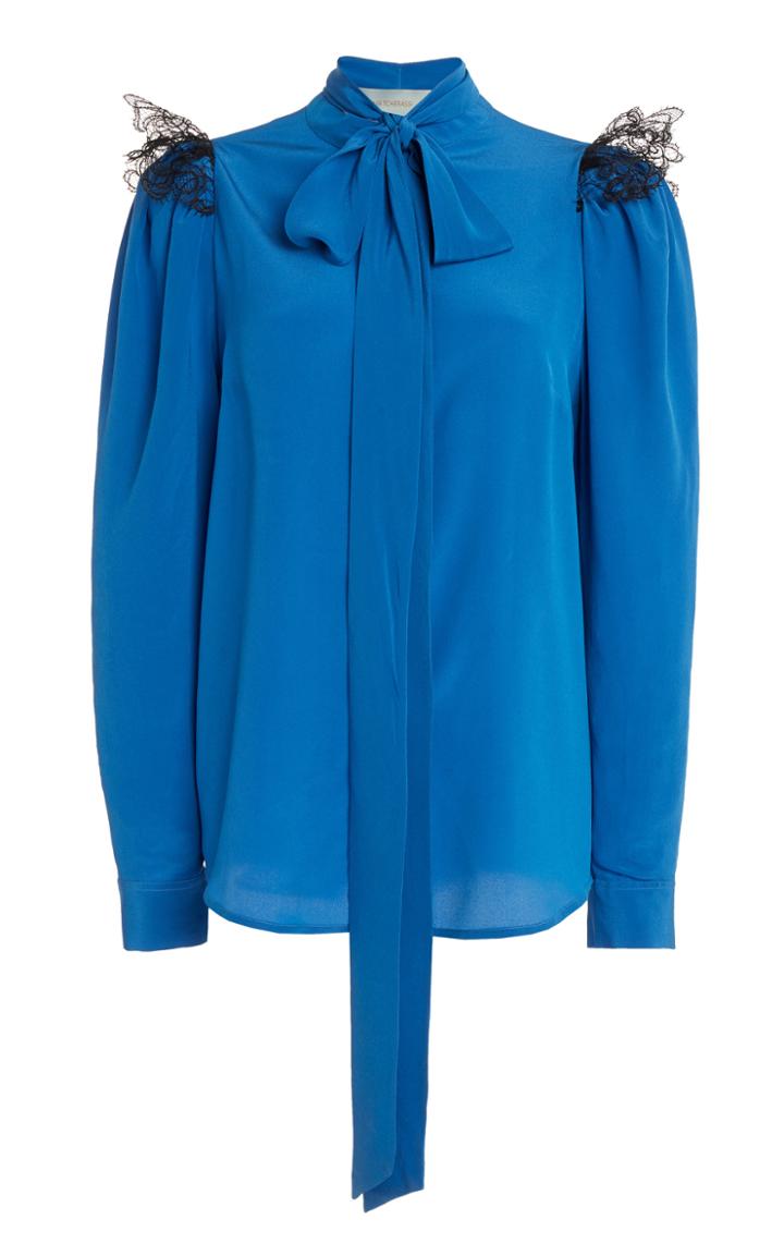 Moda Operandi Silvia Tcherassi Chastity Scarf-detailed Silk Blouse