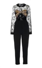 Elie Saab Bow Embellished Jumpsuit