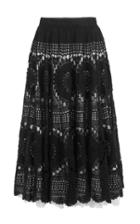 Moda Operandi Nevenka The Close Circle Crocheted Cotton Full Midi Skirt
