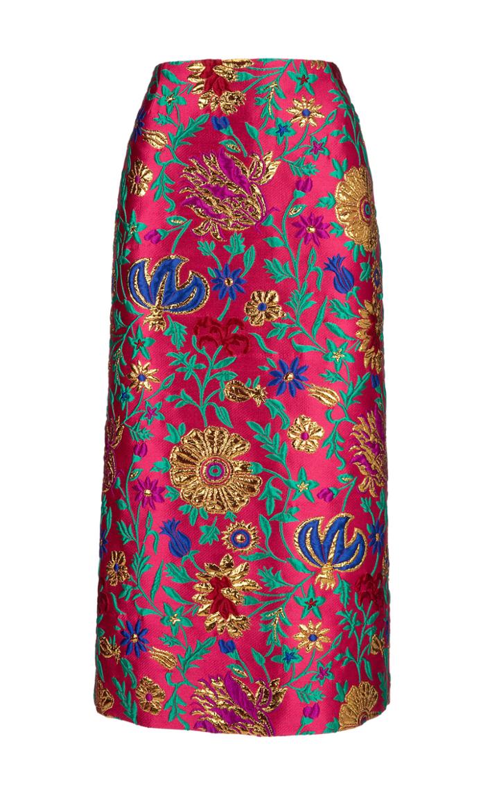 La Doublej Fucsia Pencil Skirt
