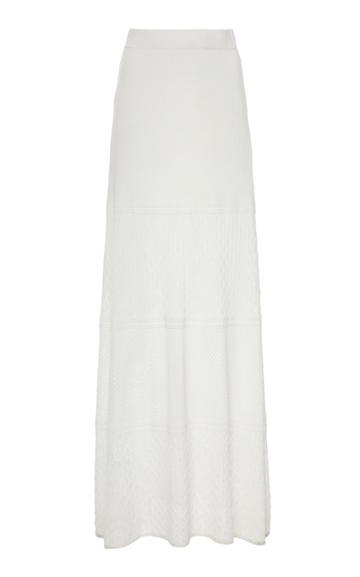 Alexis Ecco High-rise Paneled Ribbed-knit Skirt