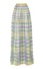 Cyclas Plaid Cotton-blend Skirt