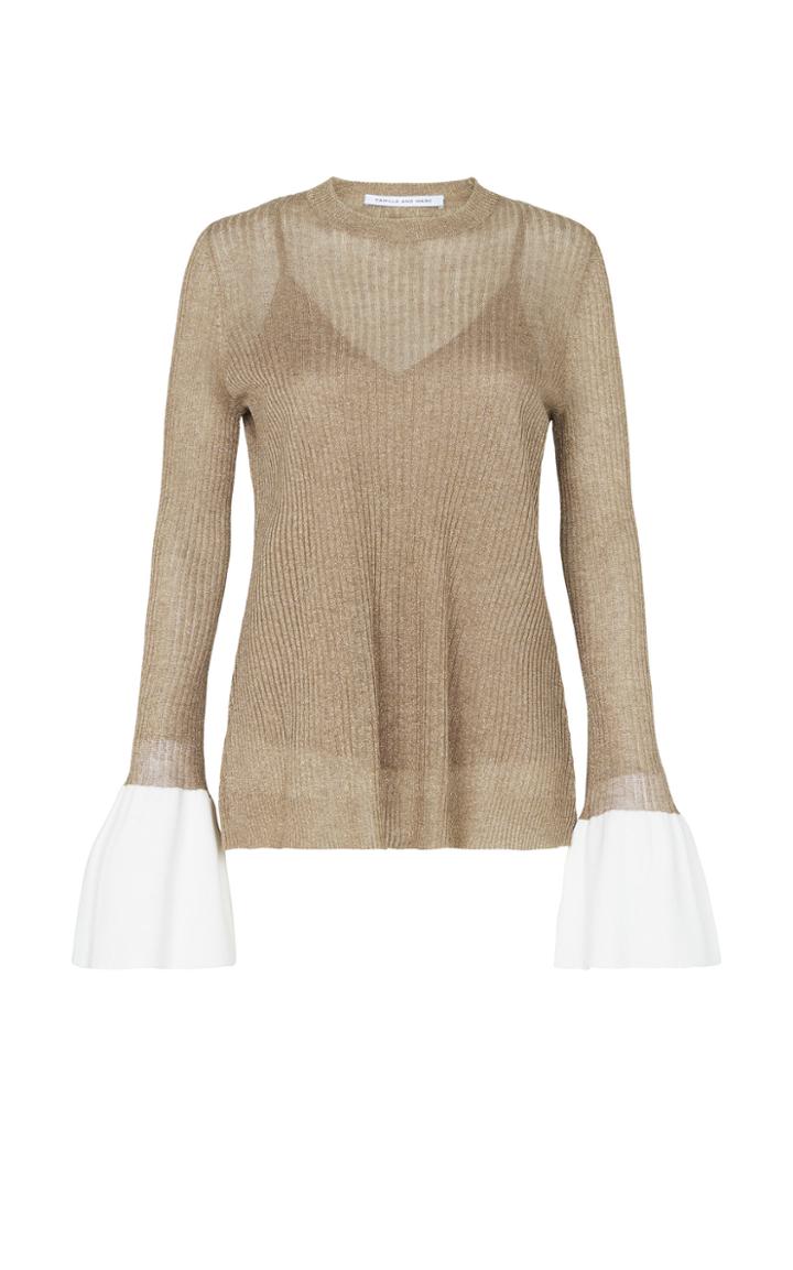 Camilla And Marc Olga Metallic Knit Top