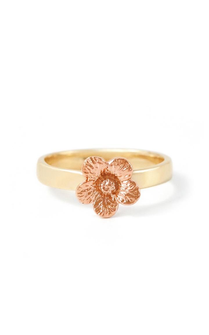 Bernard James Petunia 14k Yellow And Rose Gold Ring