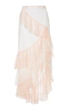 Rodarte Floral Tulle Ruffle Skirt