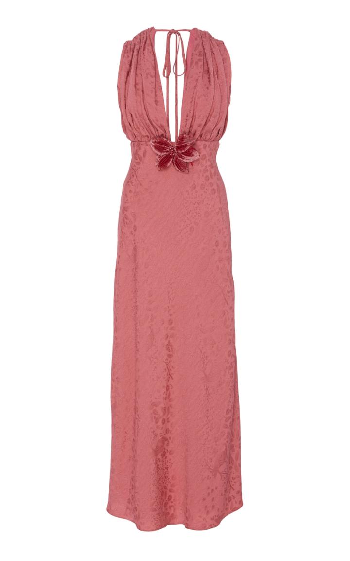 Markarian Exclusive Eleanor Botanical Brocade Maxi Dress