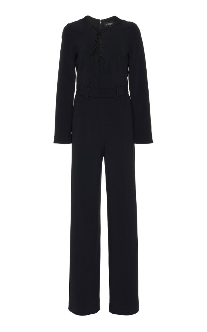 Saloni Nurul Lace-up Cady Jumpsuit