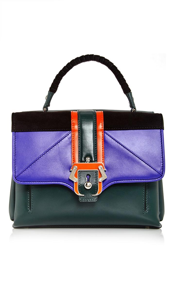 Paula Cademartori Calf Leather And Suede Tatiana Bag